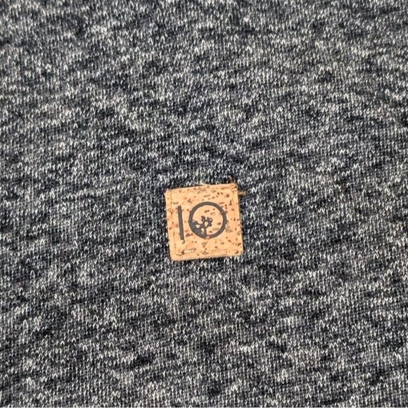 Tentree Mens Gray 1/4 Zip Pullover Sweatshirt L Organic Cotton Hemp Blend - Picture 7 of 9